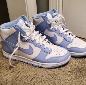 Women's Nike Dunk High Aluminum/White size 9
